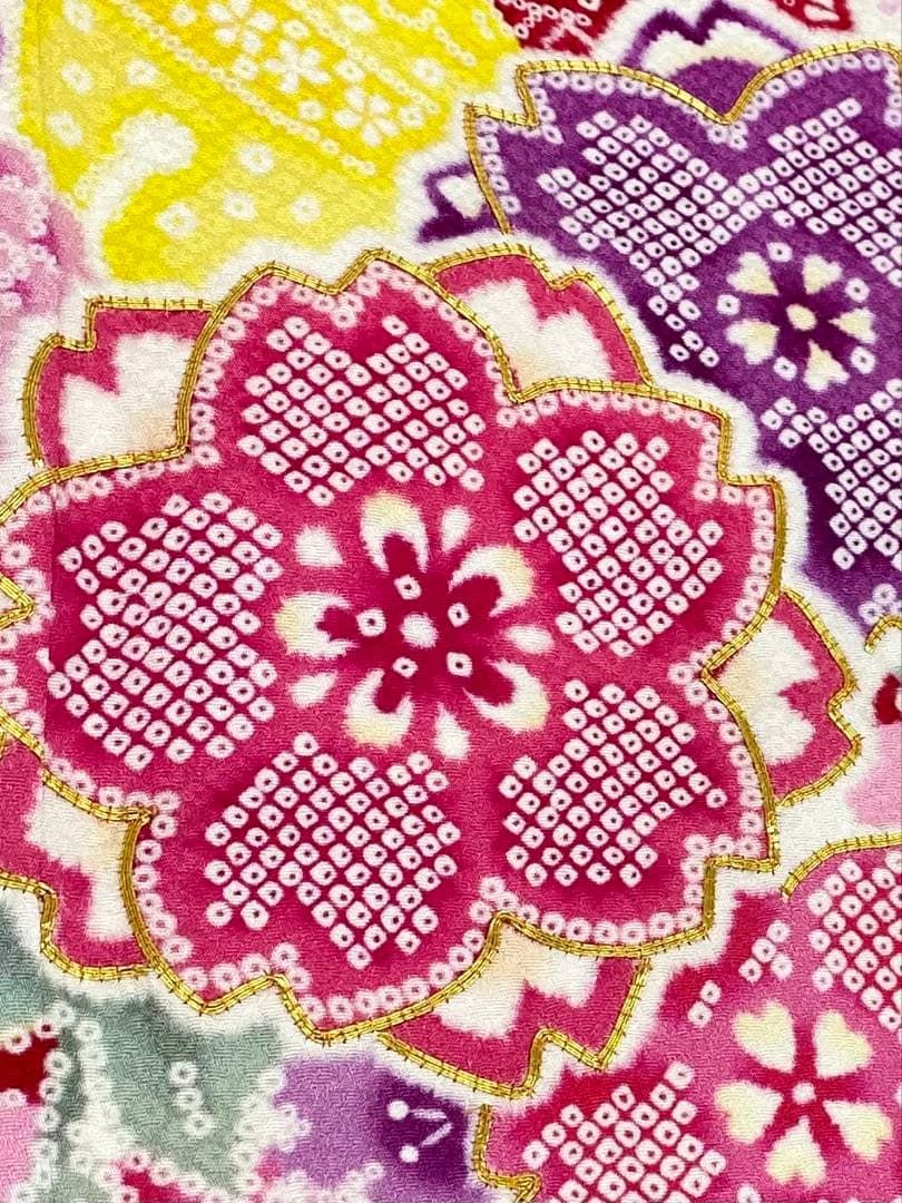 振袖 長襦袢半衿付 小寺義一 美しい辻が花絞り 金通し 藍鉄色 K-5455 振袖 長襦袢半衿付 小寺義一 美しい辻が花絞り 金通し 藍鉄色 K-5455