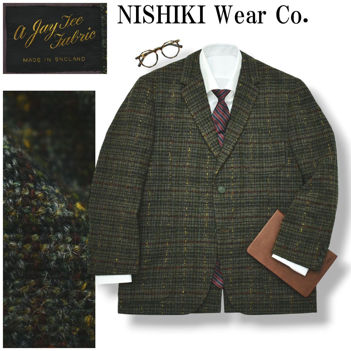 希少】 80s90sヴィンテージ ニシキウェア NISHIKI Wear Co. 英国製生地