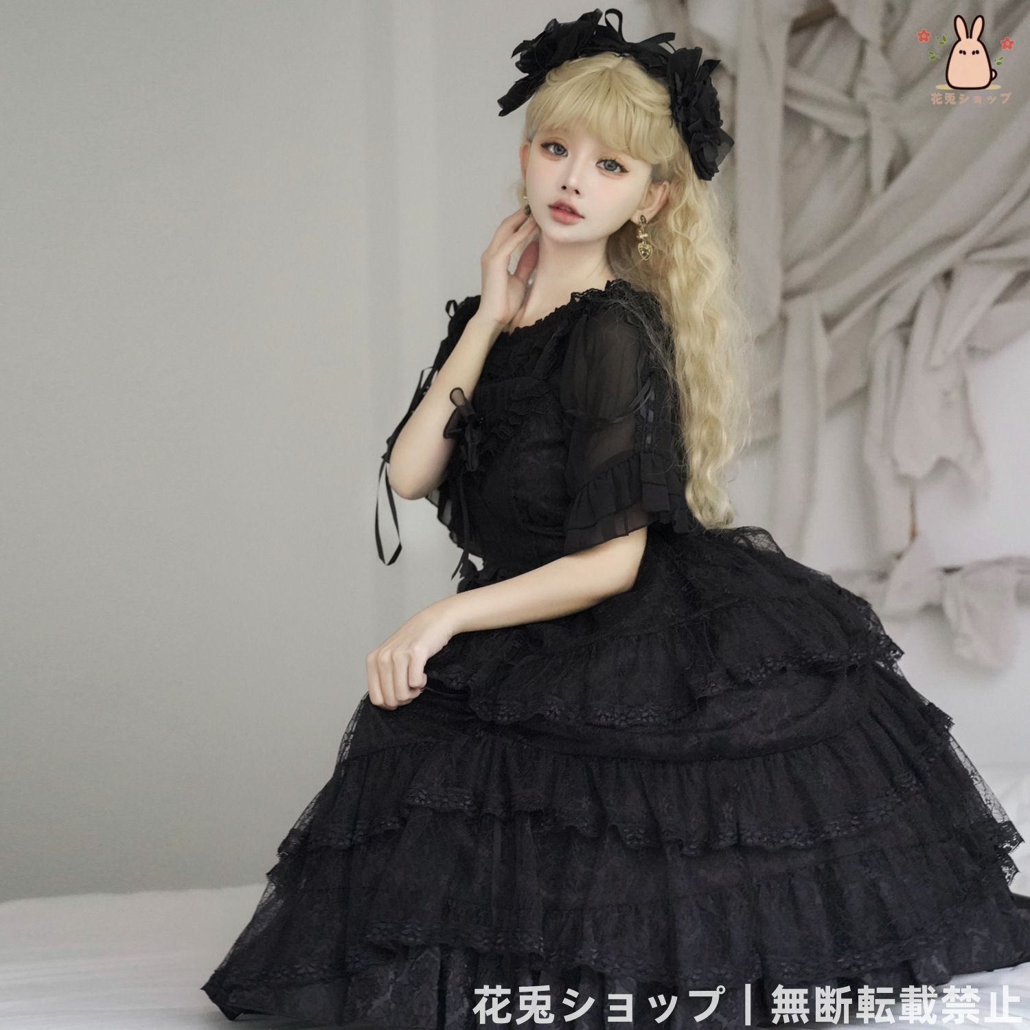 2025 SK カワイイ ロリータ風コスプレ衣装 ハロウィン 仮装用 キャラクター衣装 ゴスロリデザイン レディース用ドレス クリスマ