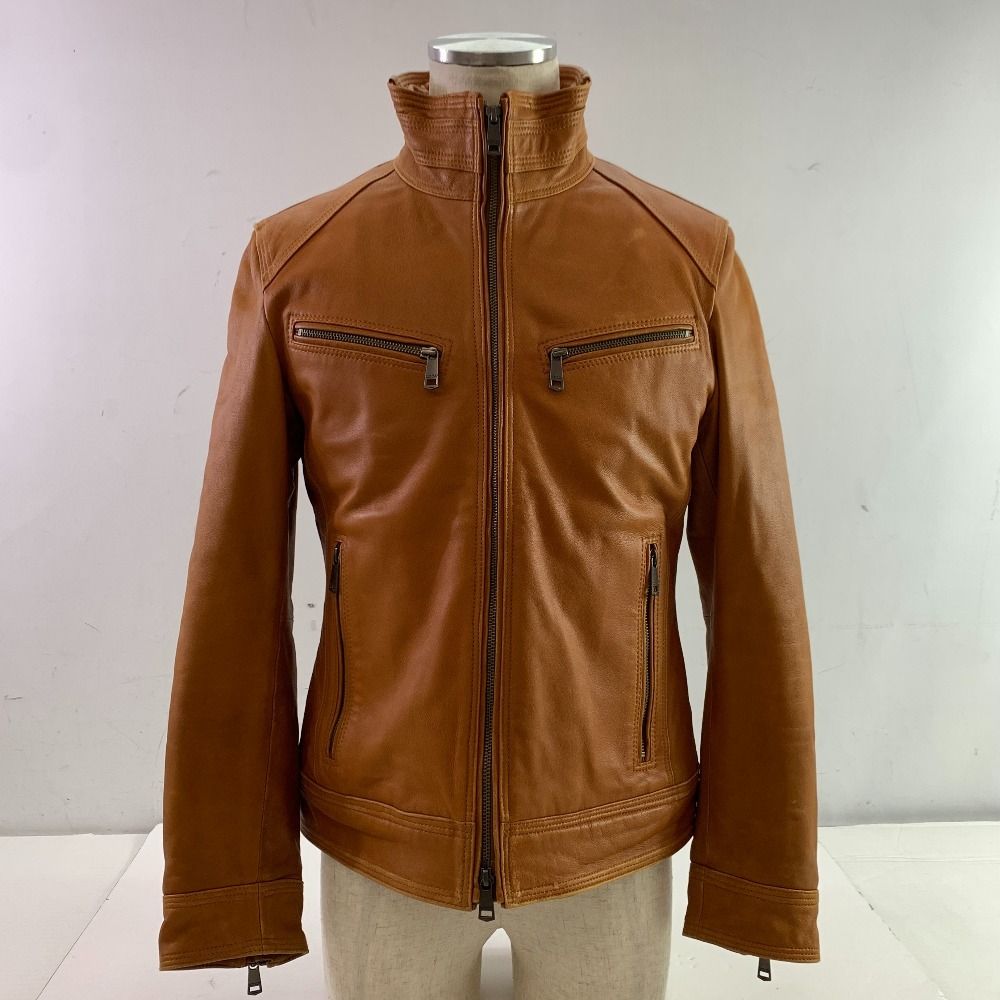 Burberry レザージャケット ブラウン 【公式通販】