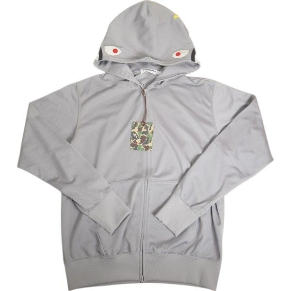 Size【L】 A BATHING APE ア ベイシング エイプ JERSEY SHARK FULL ZIP HOODIE GRAY シャークパーカー  灰 【新古品・未使用品】 20810738 - メルカリ