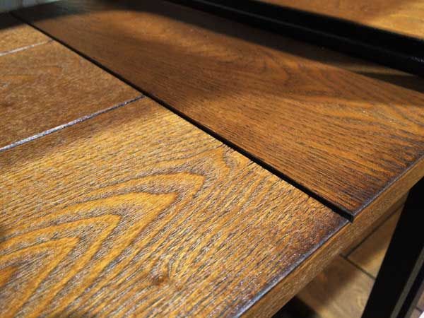 ヴィンテージ調なディスプレイラック ３段 ハンマートーン仕上げ 店舗用 業務用 W91×D43×H138cm No.936 ブラック MARWIL-DEMENAGEMENTS_CH