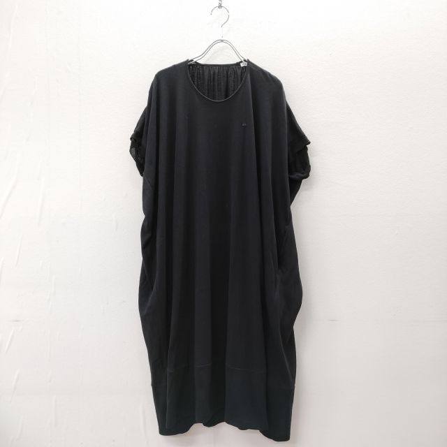 mina perhonen TS8829 bulle コットンカシミヤ カットソードレス サイズ36 ワンピース ブラック レディース ミナペルホネン 4-0612S