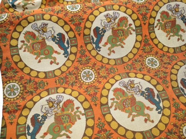 平和屋着物○九寸名古屋帯 弥さら 狩猟丸文 正絹 逸品 CAAY9791hy 楽天