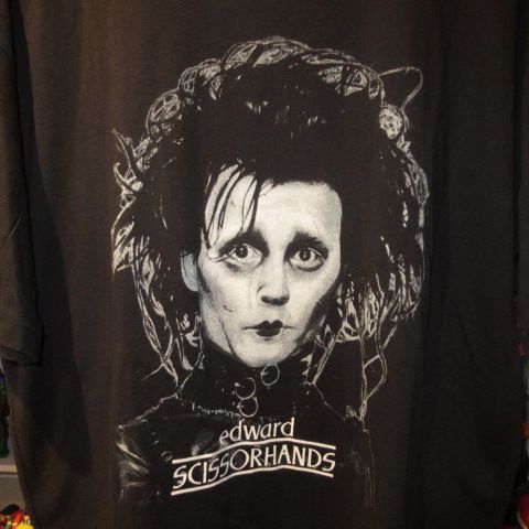 Edward Scissorhand★シザーハンズ★ティム・バートン★Tシャツ★ぬいぐるみ★人形★フィギュア★XLサイズ★ブラック★ジョニーデップ★