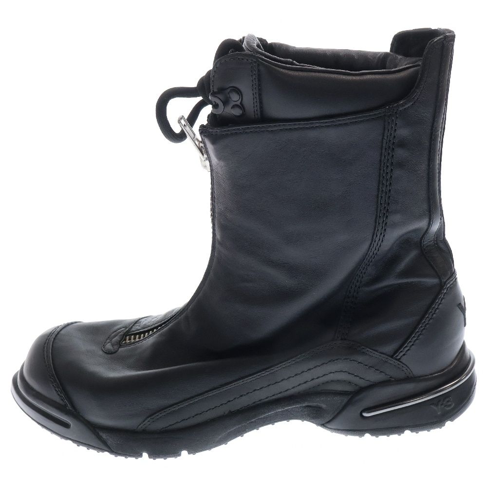 Y-3 (ワイスリー) レザーブーツ センタージップ ブラック US9.5/27.5cm
