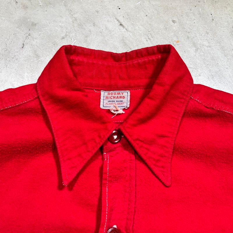 50's ROOMY RICHARD フランネルワークシャツ - メルカリ