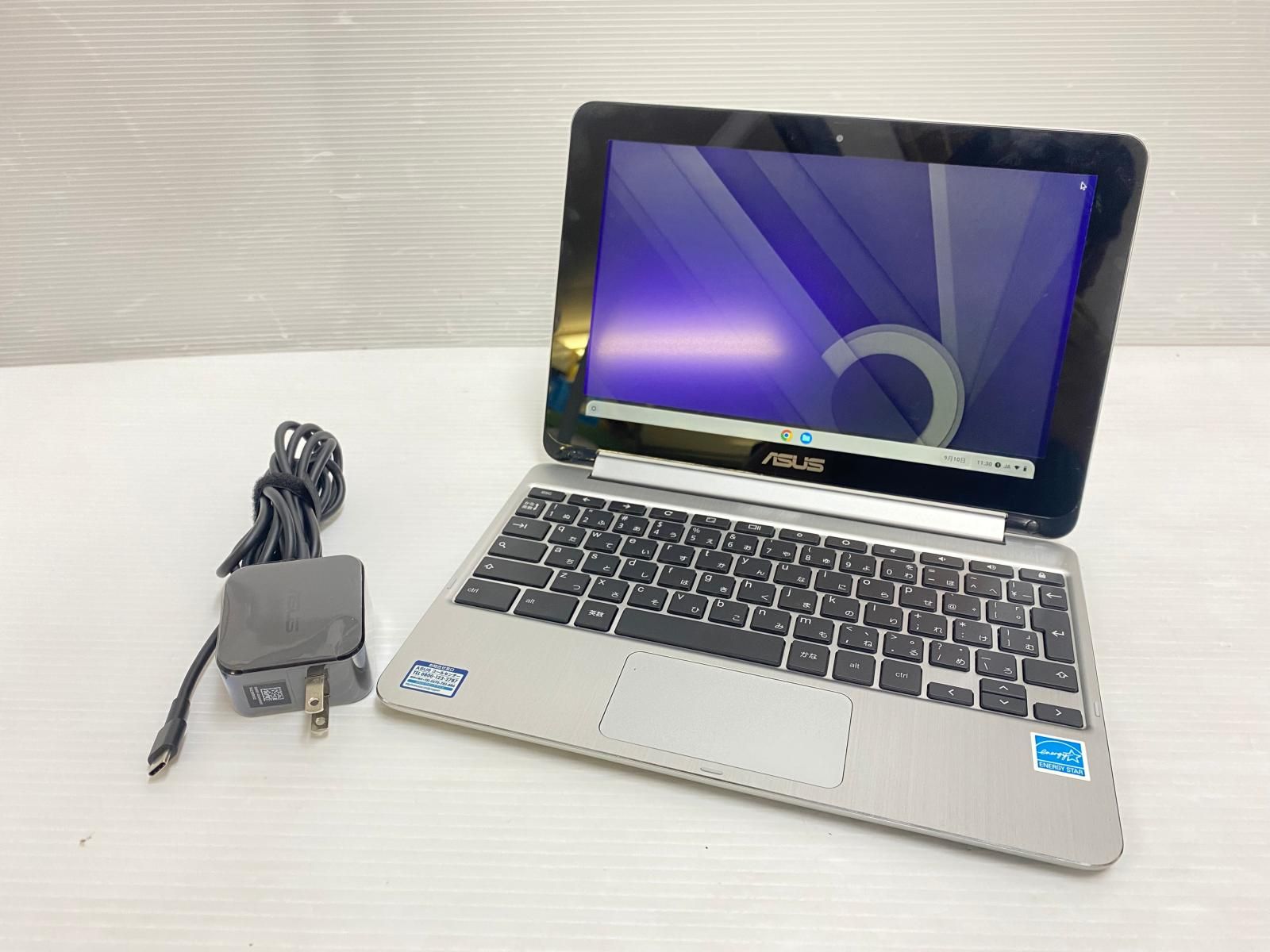 品】ASUS Chromebook C101P 16GBモデル タッチパネルOK 純正AC付属