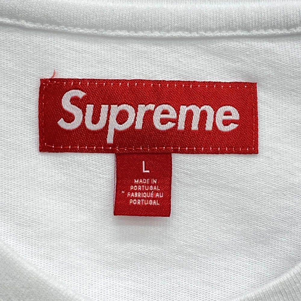 シュプリーム SUPREME 23AW NEWCLASSIC LOGO S/S TOP Tシャツ カットソー 半袖 ロゴ刺繍 M 白 ホワイト 赤 レッド /DO ■OS ■AD メンズ Supreme シュプリーム 23AW Classic Logo S/S Top Tee