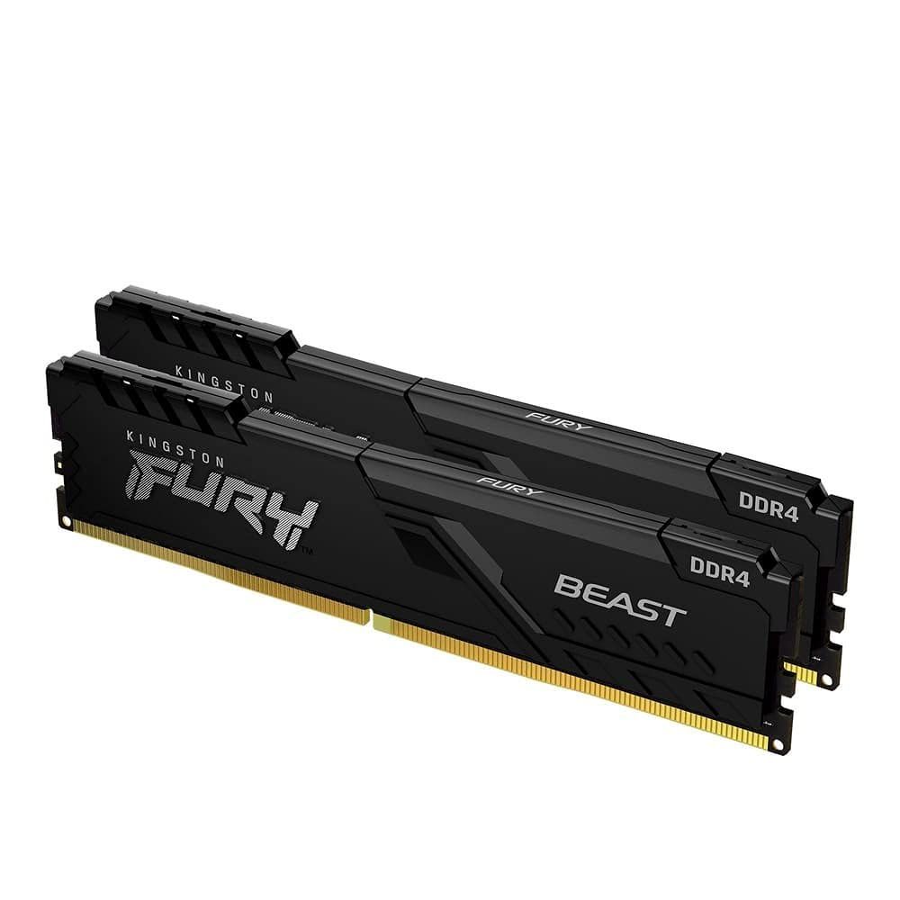 キングストン Kingston FURY デスクトップPC用メモリ DDR4 3200MHz 8GBx2枚 Kingston FURY Beast ビースト CL16 KF432C16BBK2/16