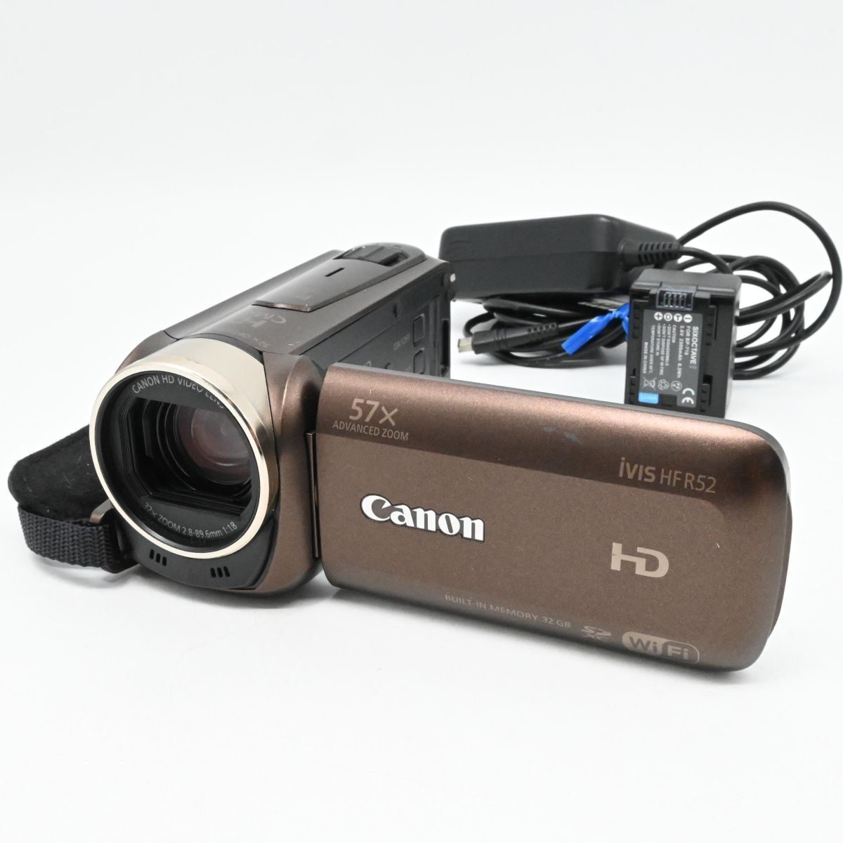Canon デジタルビデオカメラ iVIS HF R52 ブラウン