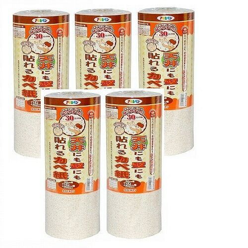 アサヒペン 天井にも壁にも貼れるカベ紙 ３０ＣＭＸ１２Ｍ ＧＡＰ−１２ 5本セット