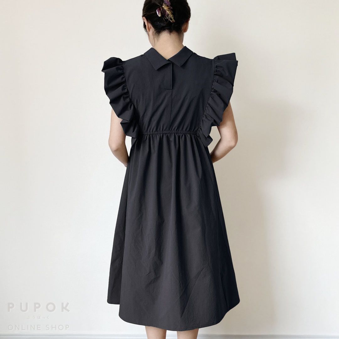 授乳口つき 超軽量シアサッカー素材ワンピース