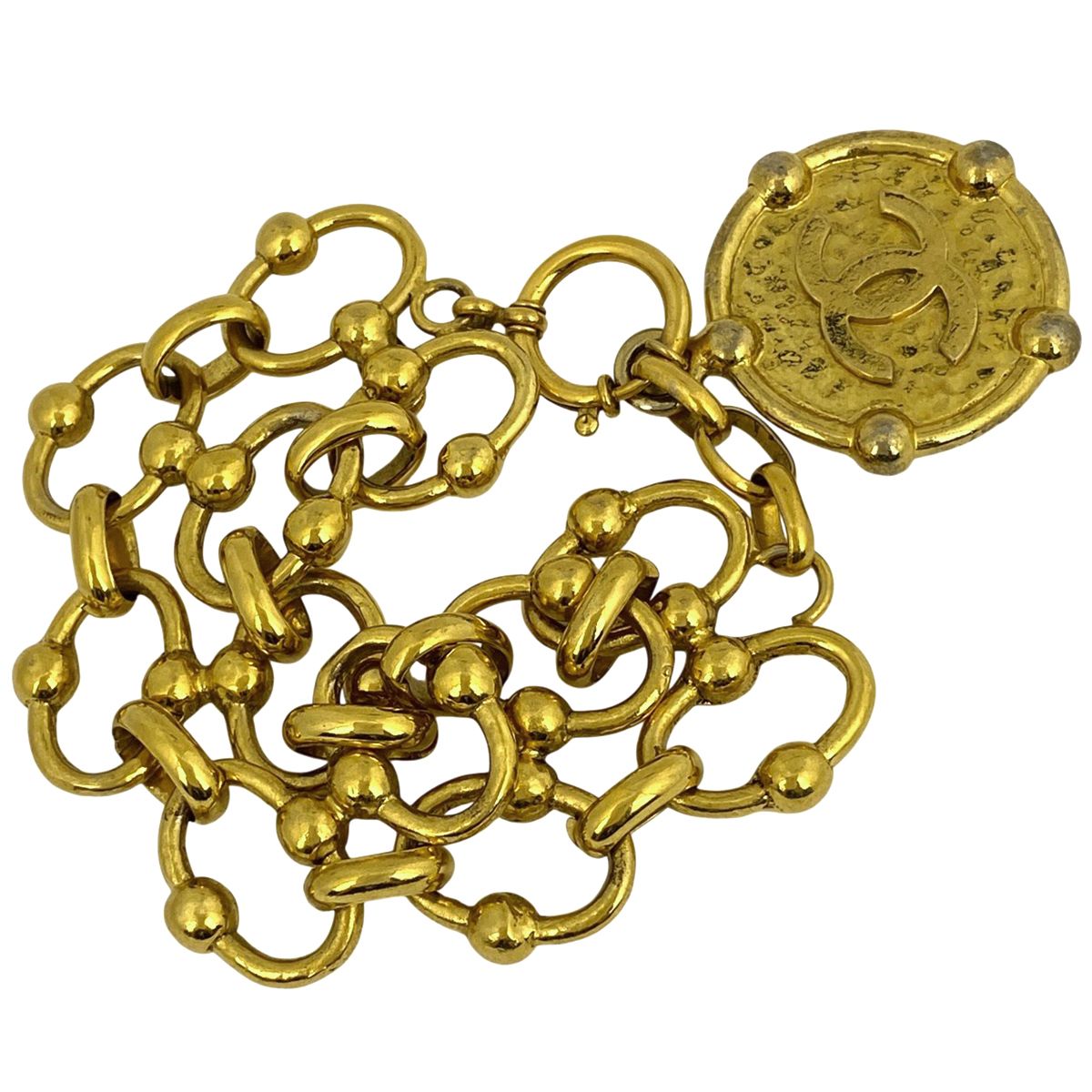 シャネル CHANEL ココマーク ブレスレット 腕輪 ブレスレット GP ゴールド レディース