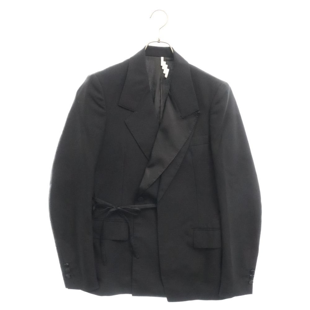 SOSHIOTUKI (ソウシオオツキ) 22SS THE DOUBLE SMOKING JACKET S22SGN04JKT ダブルスモーキング  ドッキングテーラードジャケット ブラック - メルカリ