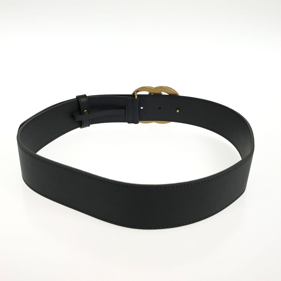 グッチ GUCCI GGマーモント ダブルGバックル 400593 ブラック