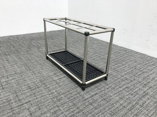 傘立て オカムラ 40本用 L948C 業務用 店舗用 シルバー