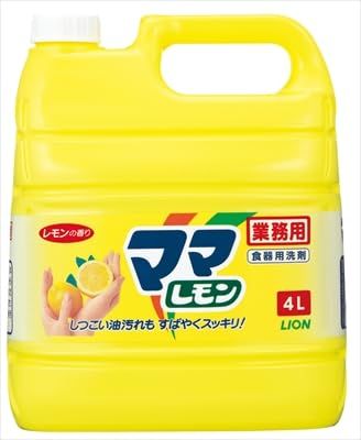 業務用ママレモン ４Ｌ 食器用洗剤 レモンの香り 業務用 大容量 まとめ買い 油汚れ スッキリ 食器用洗剤 洗い物 詰め替え 3個