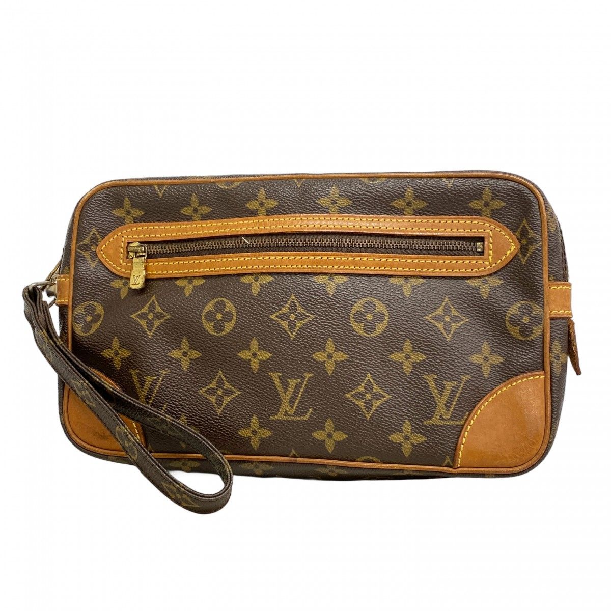 5ma0733 ルイヴィトン クラッチバッグ モノグラム マルリードラゴンヌPM M51827 ブラウン メンズ