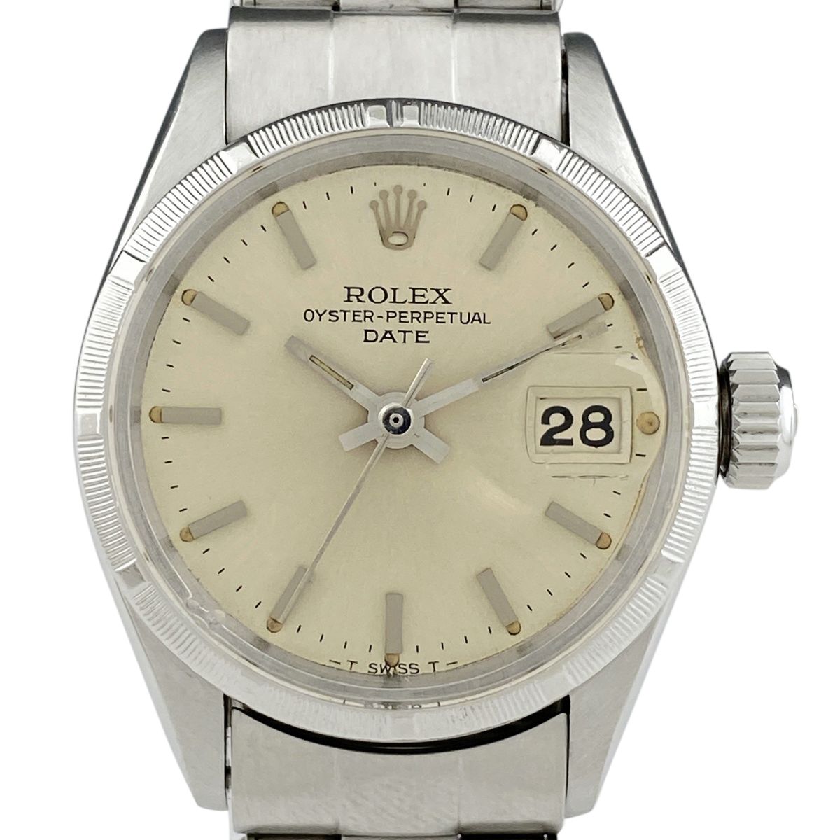 ロレックス ROLEX オイスターパーペチュアル デイト 6519 腕時計 SS