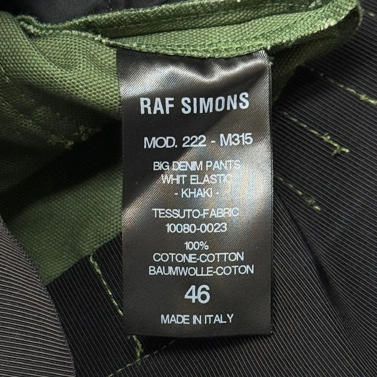 RAF SIMONS 22AW BIG DENIM PANT ビッグデニムパンツ ジーンズ 