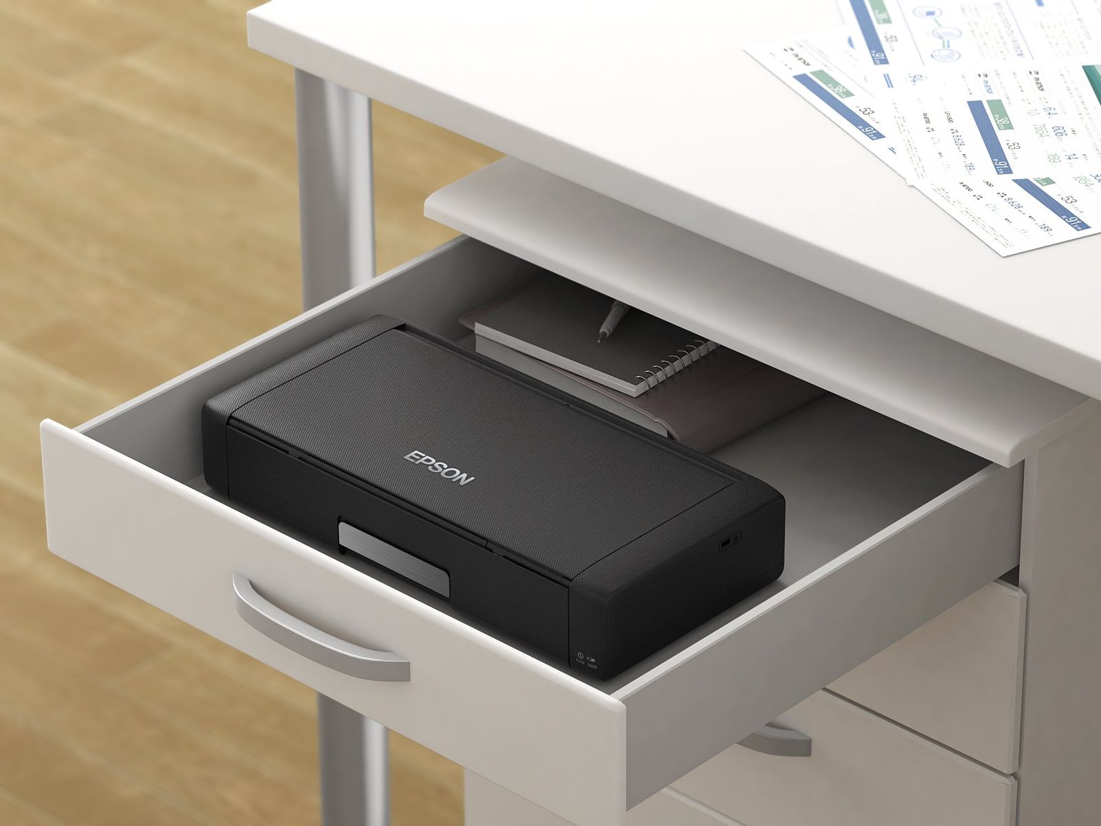 EPSON A4モバイルインクジェットプリンター PX-S05B ブラック 無線 