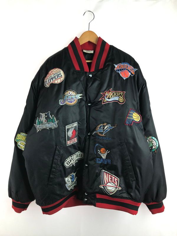 現状渡し品 NBA エヌビーエー × UNIQUE ユニーク 90 S NBAオールスターワッペンスタジャン 90年代 アウター 146-251020-na-06-tag