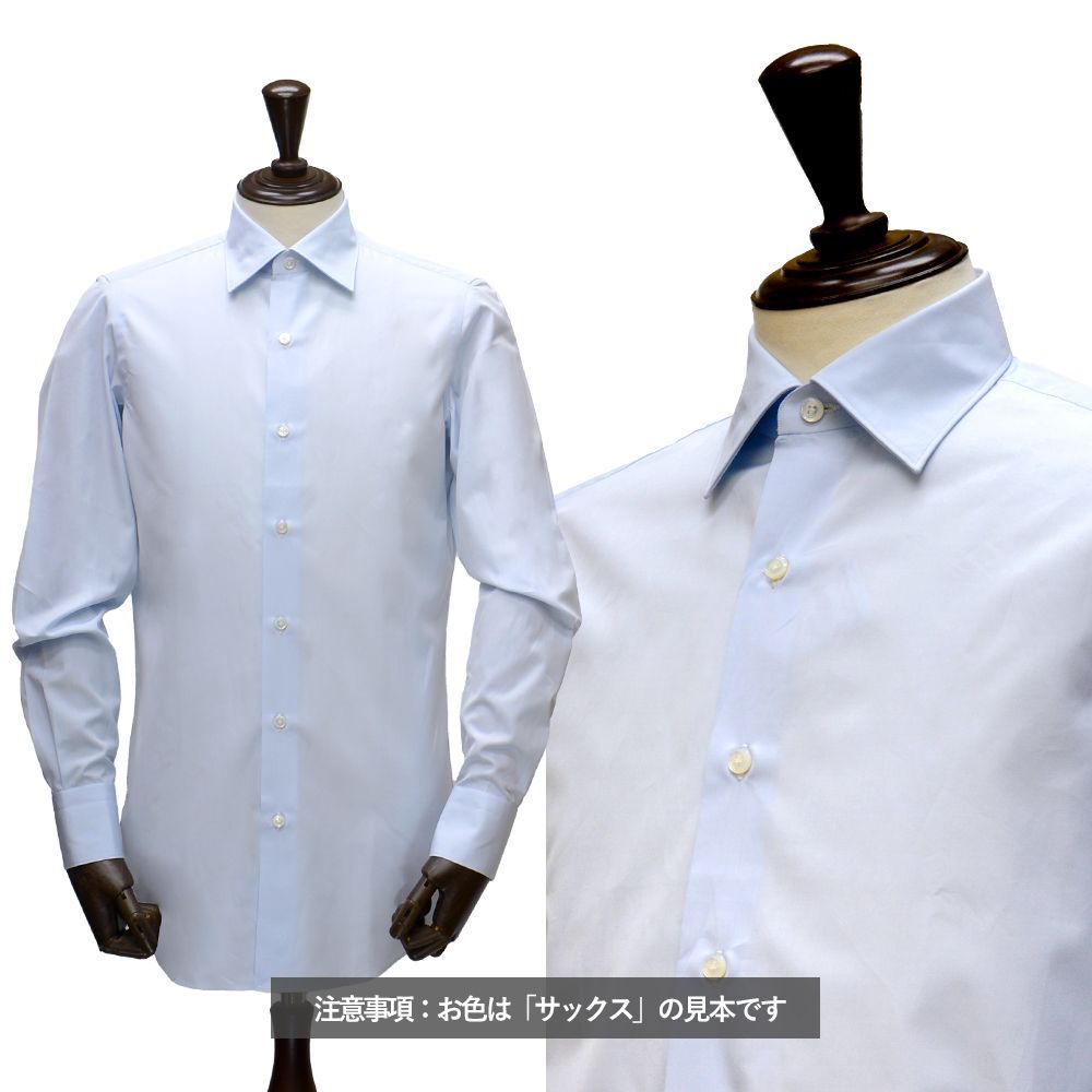 全サイズあり【新品未使用】フィナモレ 通年 ブロード ドレスシャツ