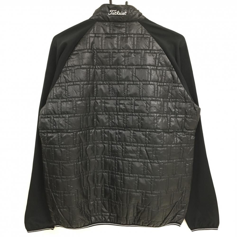 美品 タイトリスト 中綿 ウール 切替 ジャケット 黒 タイトリスト