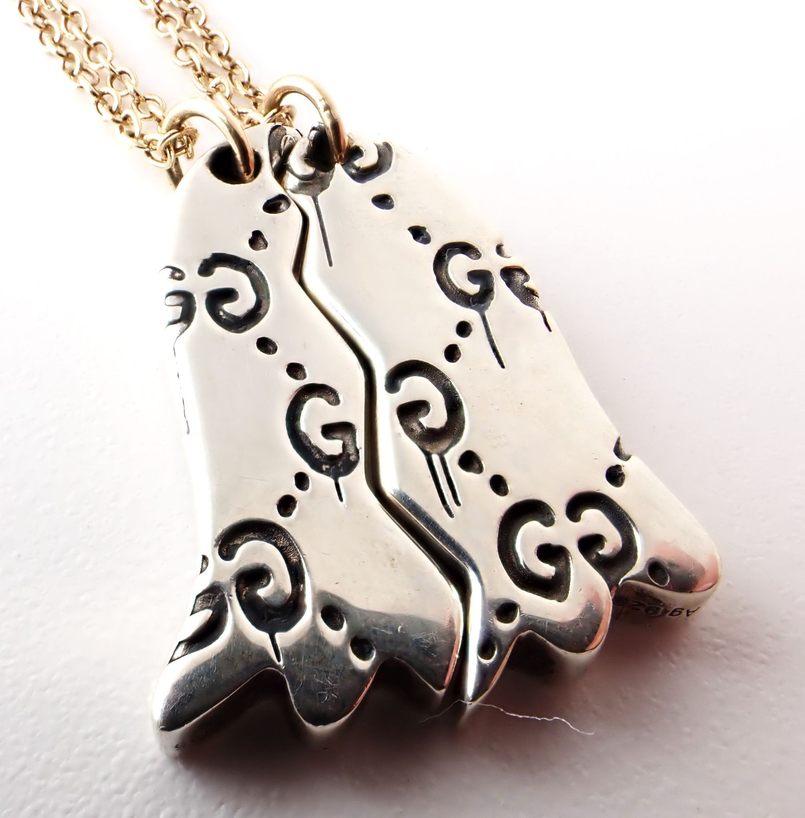 GUCCI グッチ ヴィンテージ ネックレス ペア org.jpg