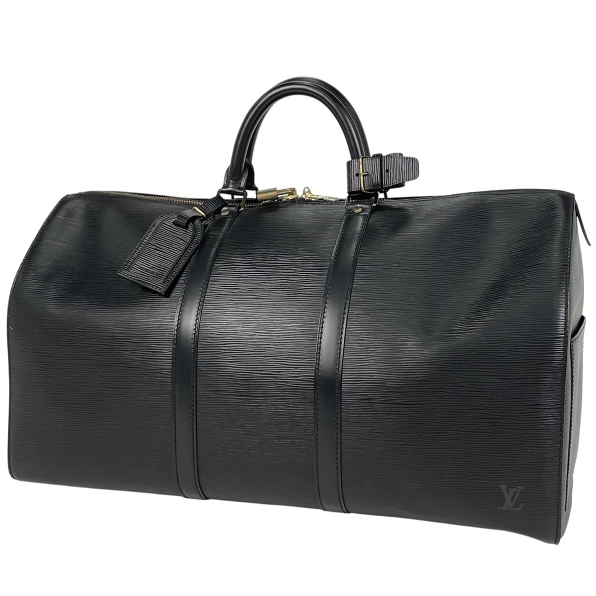 ルイ ヴィトン Louis Vuitton キーポル 50 ハンドバッグ 旅行 出張 ビジネス ボストンバッグ エピ ノワール ブラック M42962 レディース