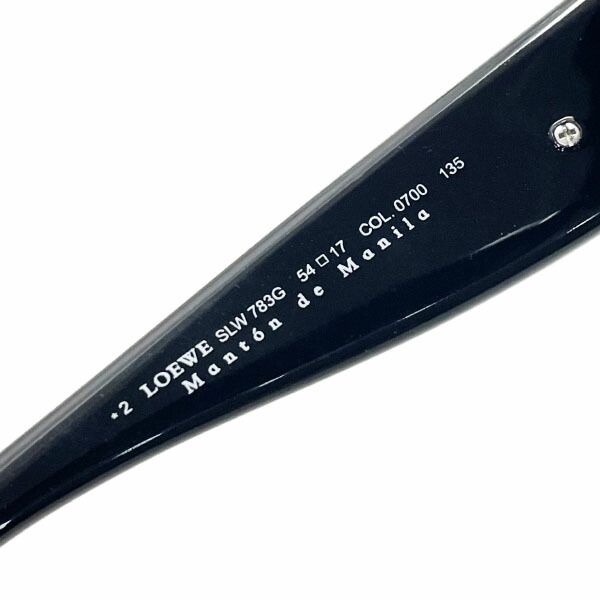 ロエベ サングラス ブラック 黒 グレーグラデーションレンズ SLW 783G LOEWE フラワー 花柄 アナグラム ロゴ スワロフスキー メガネ めがね 眼鏡 アイウェア ドライブ 運転 アウトドア KANDAIZUMI_COM