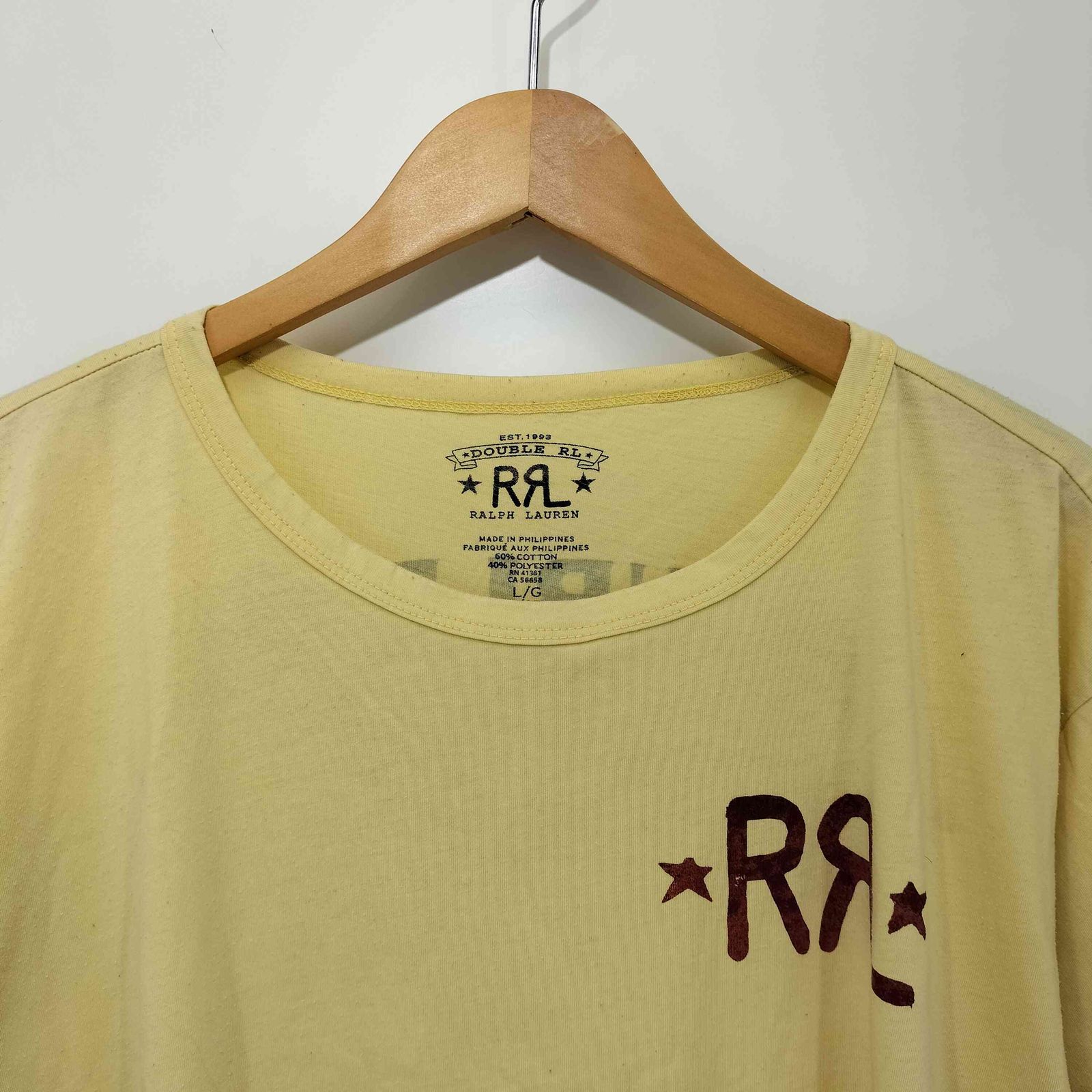 RRL 刺繍ロゴ Tシャツ ダブルアールエル ラルフローレン 廃盤品 フェード RRL 刺繍ロゴ Tシャツ ダブルアールエル ラルフローレン 廃盤品