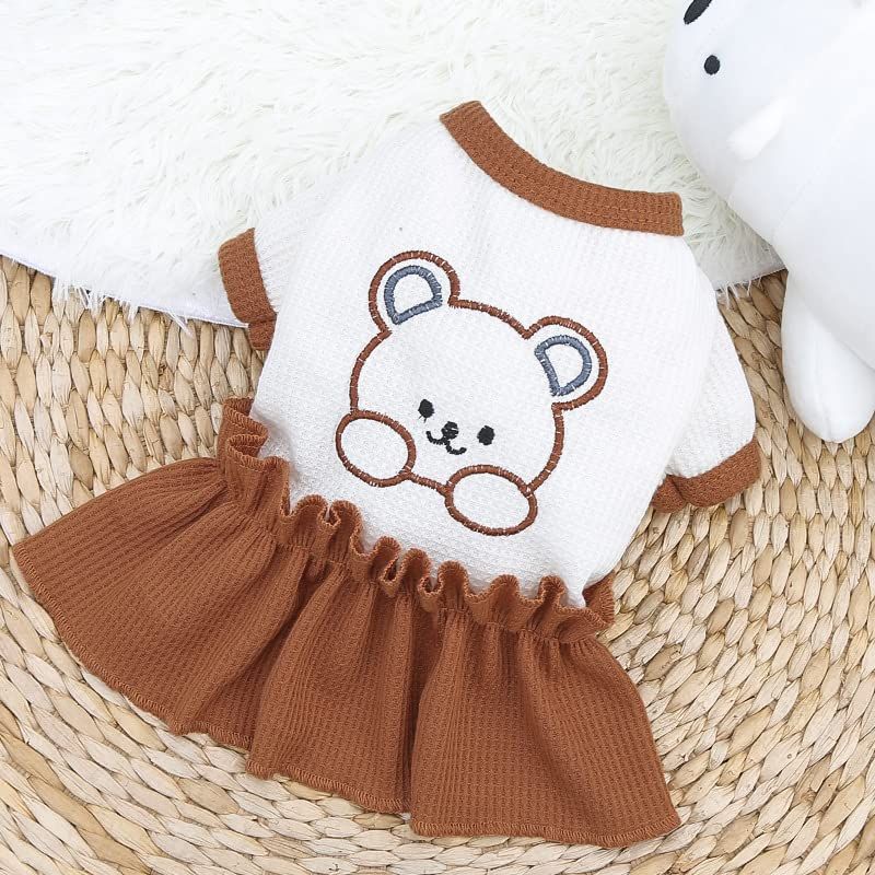 4696mama断捨離中様❤️♡サマーニット♡ くま耳フード♡ハンドメイド♡犬服 4696mama断捨離中様❤️♡サマーニット♡ くま耳フード