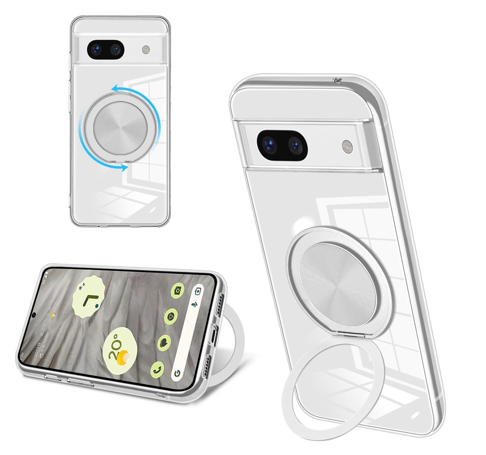 特価セール】Google Pixel 7a ケース クリア シリコン MagSafe対応