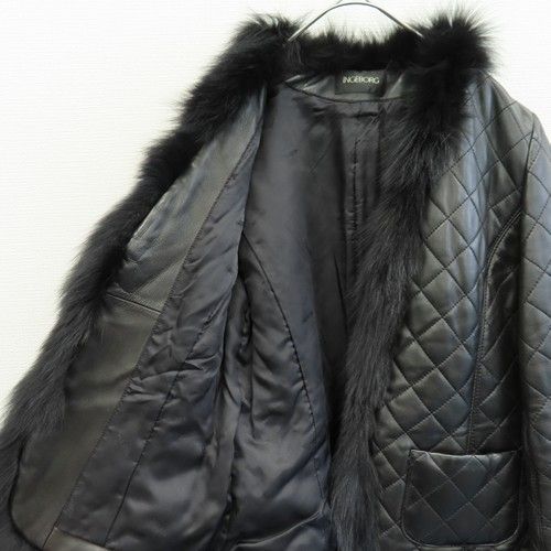 インゲボルグ INGEBORG アウター ジャケット キルティング ファー 羊革