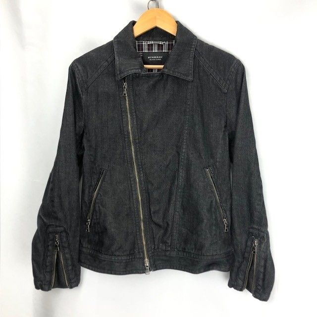 BURBERRY BLACK LABEL デニム ダブルライダースタイプ