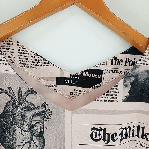 ミルク MILK GOSSIPS ノースリーブ ワンピース ドレス ピンク - メルカリ 