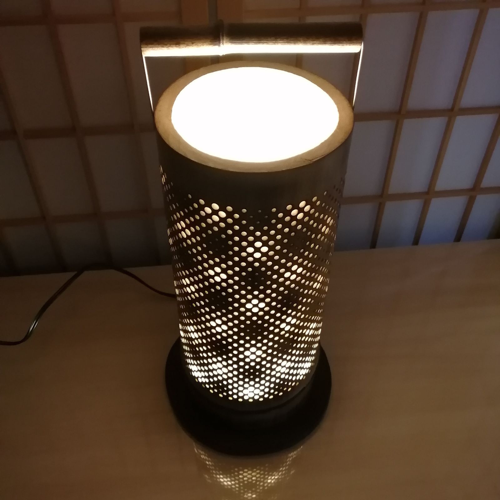 癒し灯火竹行灯No23220