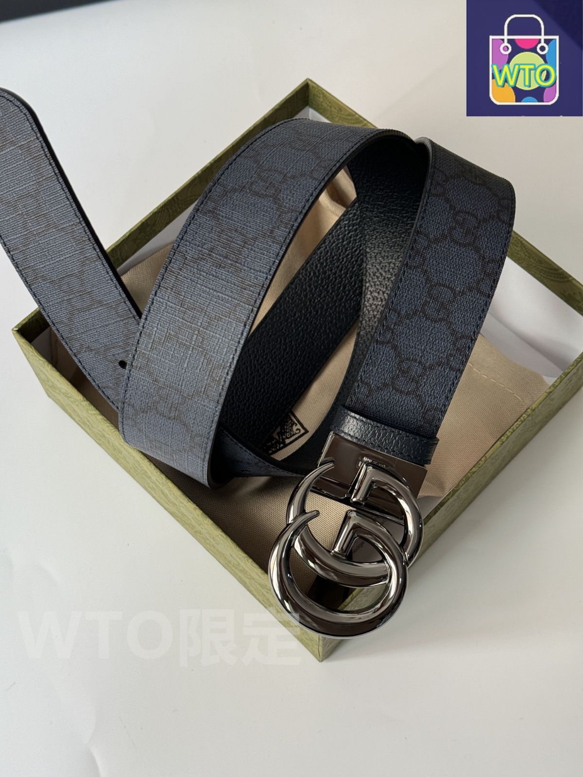【美品】GUCCIベルト 今日WTO】Gucci グッチ ダブル G レトロ回転バックル ベルト