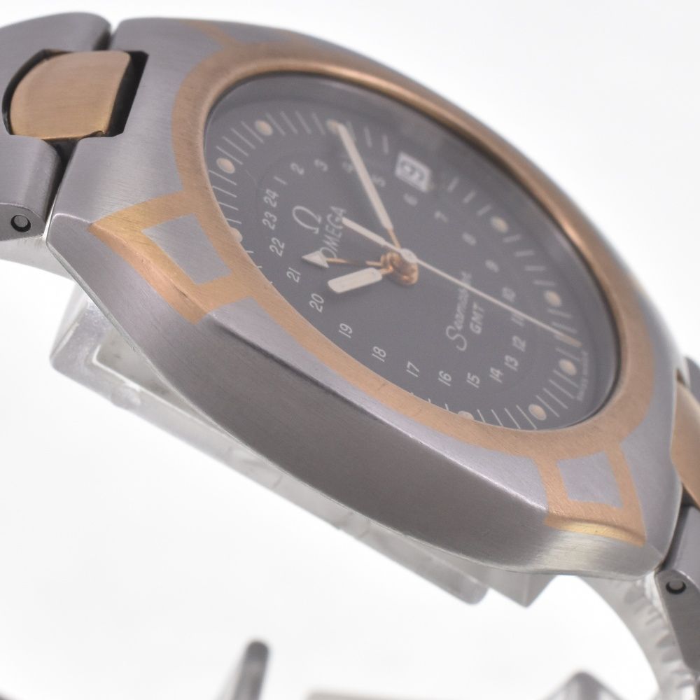 オメガ OMEGA シーマスター ポラリス GMT デイト SS/K18YG