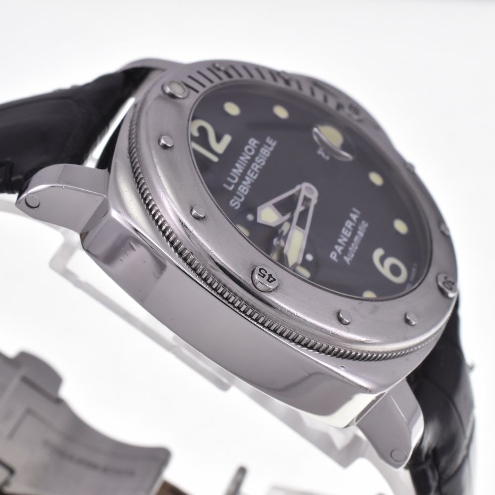 オフィチーネパネライ OFFICINE PANERAI PAM00024 ルミノール サブマーシブル スモールセコンド デイト 自動巻き  メンズ良品箱付き C#130114