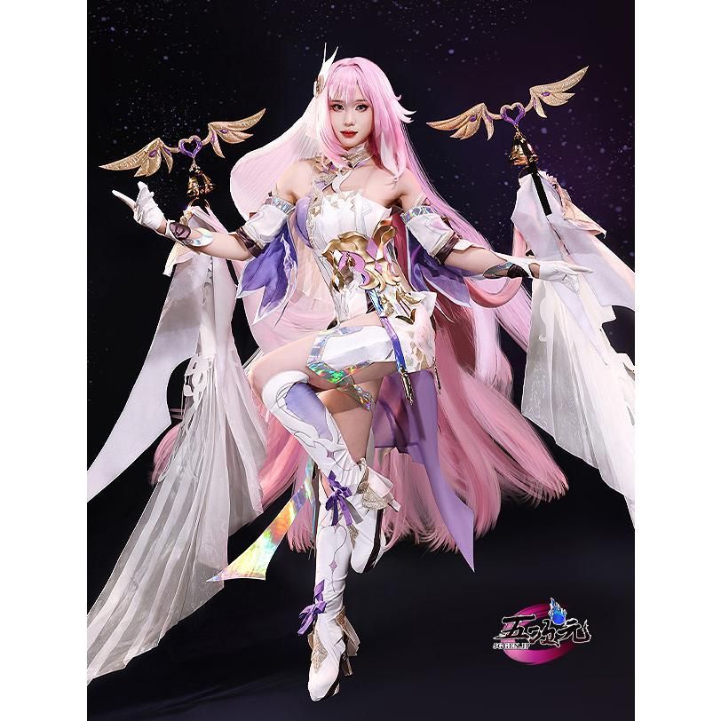 三分妄想 崩壊3rd エリシア コスプレ 真我 人の律者 衣装 ウィッグ 靴 追加