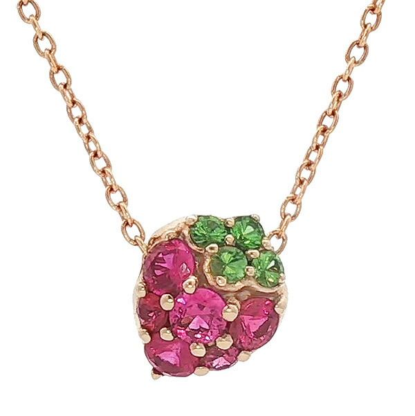 ポンテヴェキオ　イチゴ　ストロベリー　ネックレス　18K PG ポンテヴェキオイチゴストロベリーネックレス18K PG