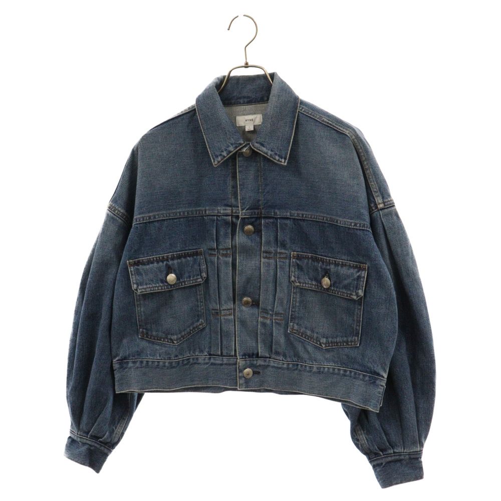 HYKE (ハイク) 23SS バルーンスリーブ デニムジャケット インディゴ