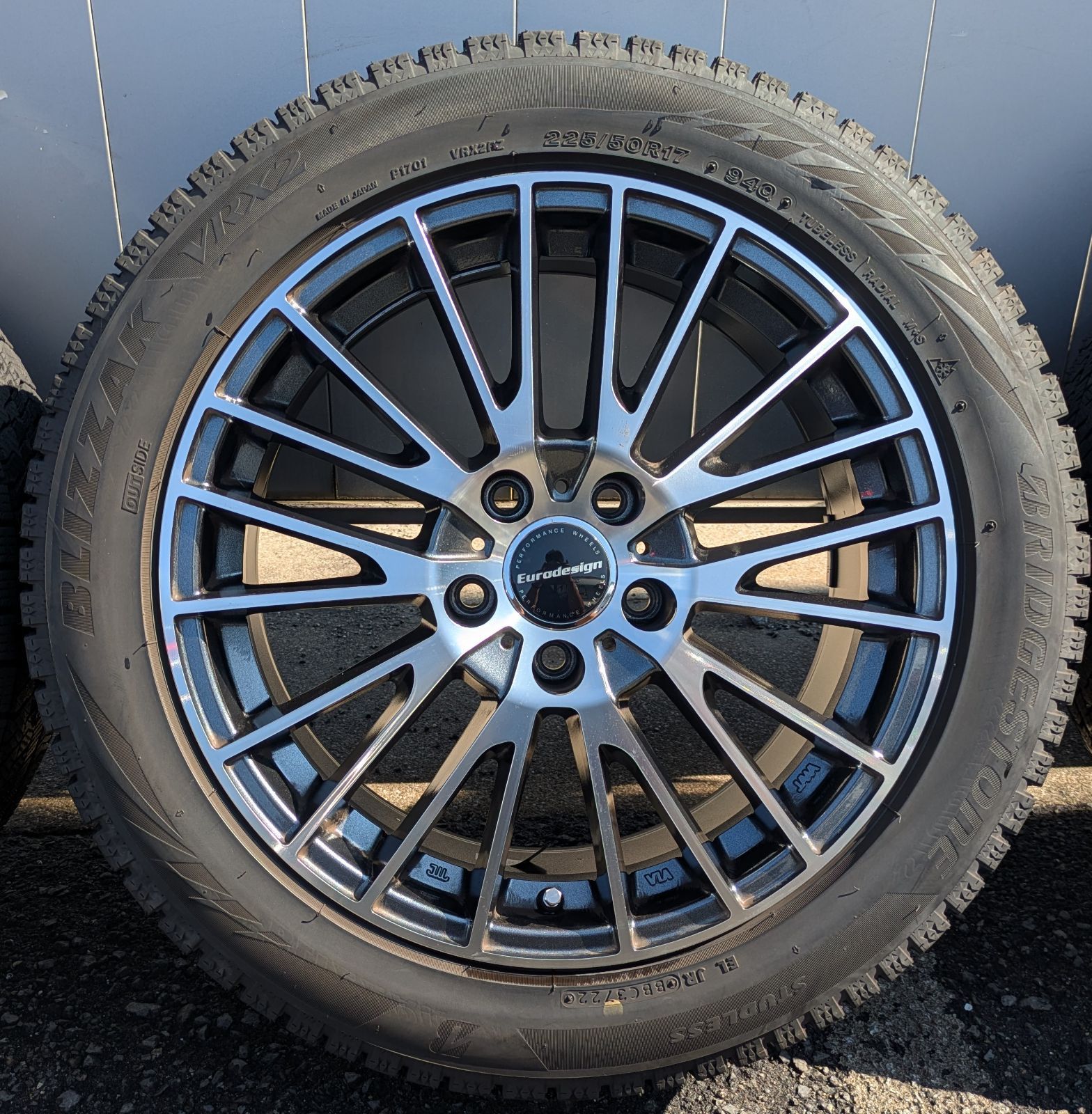 EURODESIGN アルミホイール 17インチ? 現状品 ☆値下げしました☆阿部商会 Eurodesignホイール CALWER 中古17