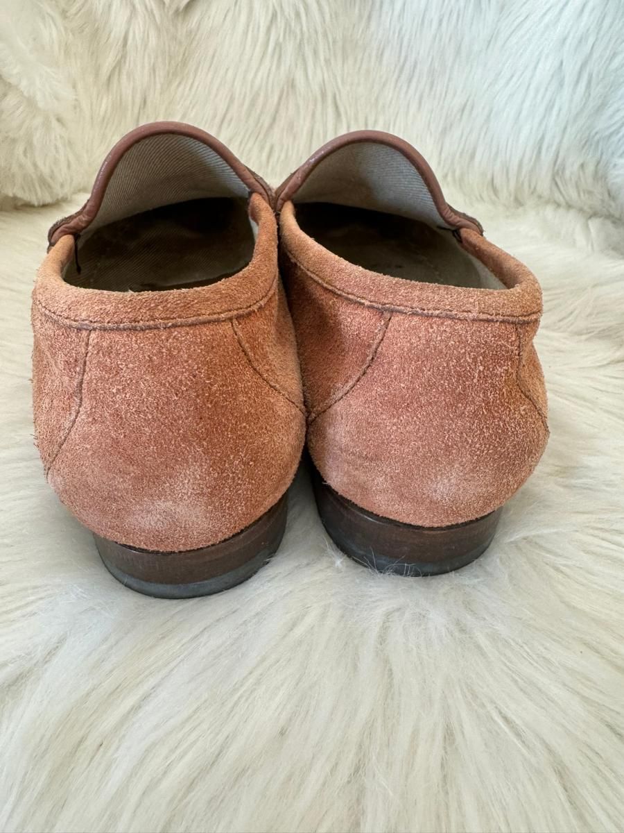 グッチ ヴィンテージ ホースビット スウェード ブラウン 22~22.5cm相当 GUCCI - グッチ GUCCI ローファー モカシン シューズ ホース