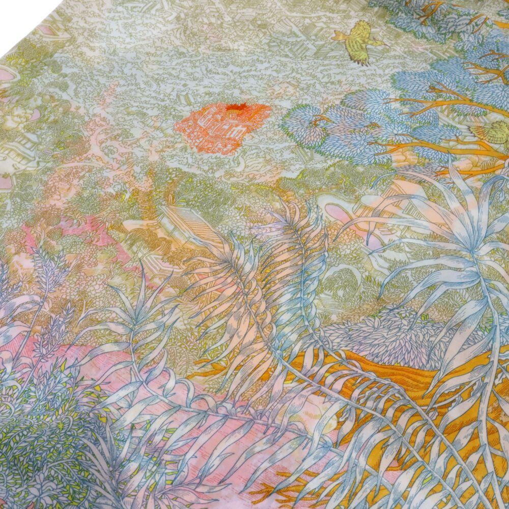 HERMES 新作 上品スカーフ カシシル カレ140 Retour a la Nature 未使用品◎HERMES エルメス カレジェアン カレ140 Retour a la