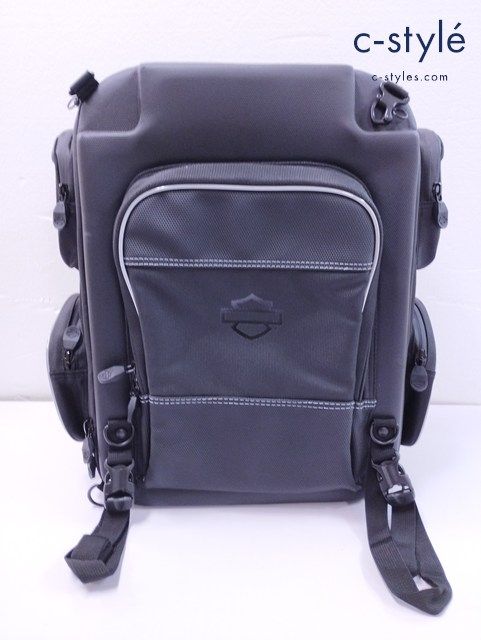 N429 [人気] HARLEY DAVIDSON オニキスプレミアムラゲッジコレクション ウィークエンダーバッグ ブラック 93300105 | G