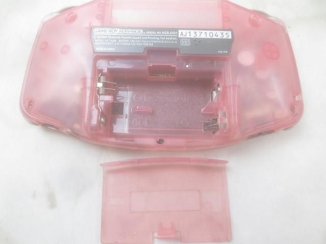 中古品 ゲーム ゲームボーイアドバンス 本体 AGB-001 ミルキーピンク 動作品 充電バッテリー付き ゲームボーイアドバンス ミルキーピンク 本体 中古品 ゲーム